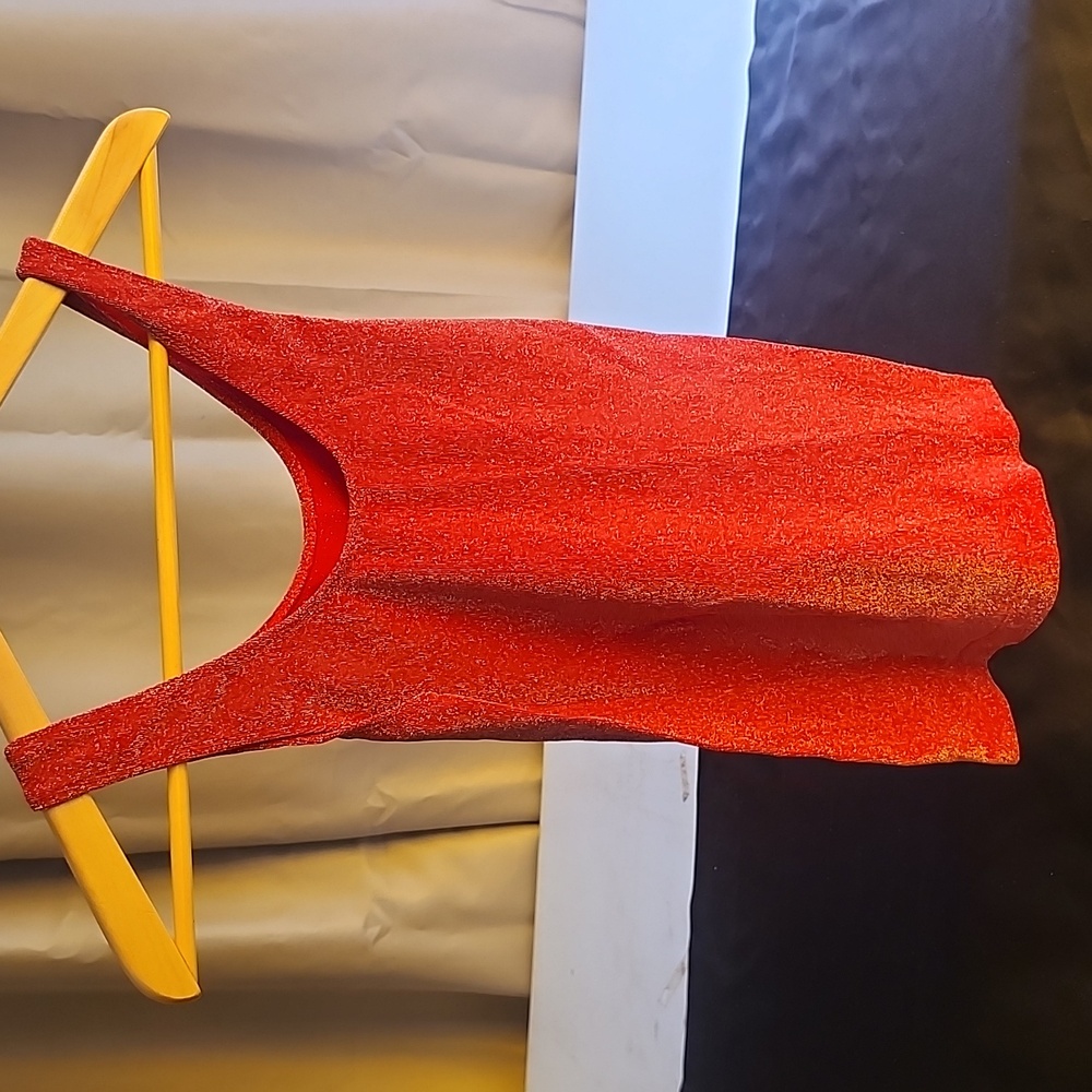 NWT! Soho Girls Red GLITTER Tank By Soho Girls